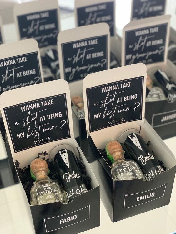 Groomsman proposal boxes